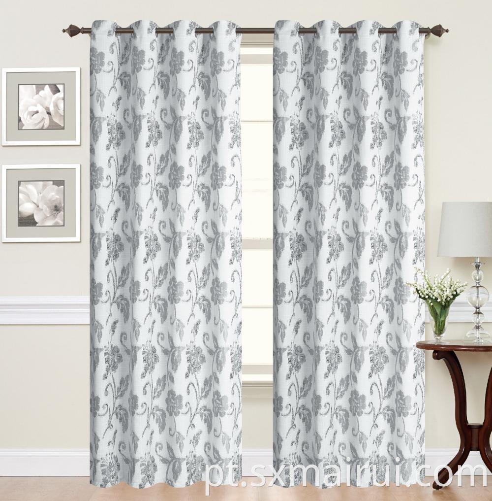 All Polyester Large Jacquard Shade Curtain